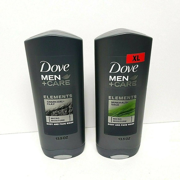 Dove Men Body Wash Charcoal Clay Minerals Sage - Picture 1 of 3